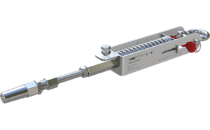 Een spanelement voor passeerbare en niet passeerbare kabelsystemen voor valbeveiliging