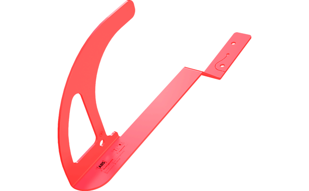 Afbeelding van de ABS-Lock DH04-OG dakhaak in rood.