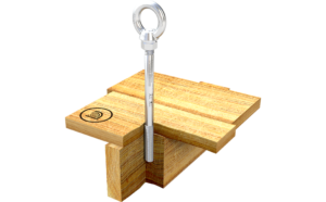 Foto van het ABS-Lock III ankerpunt voor hout.