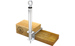 Foto van het aanlijnpunt ABS-Lock III-SEITL-SR als variant voor houtconstructies.