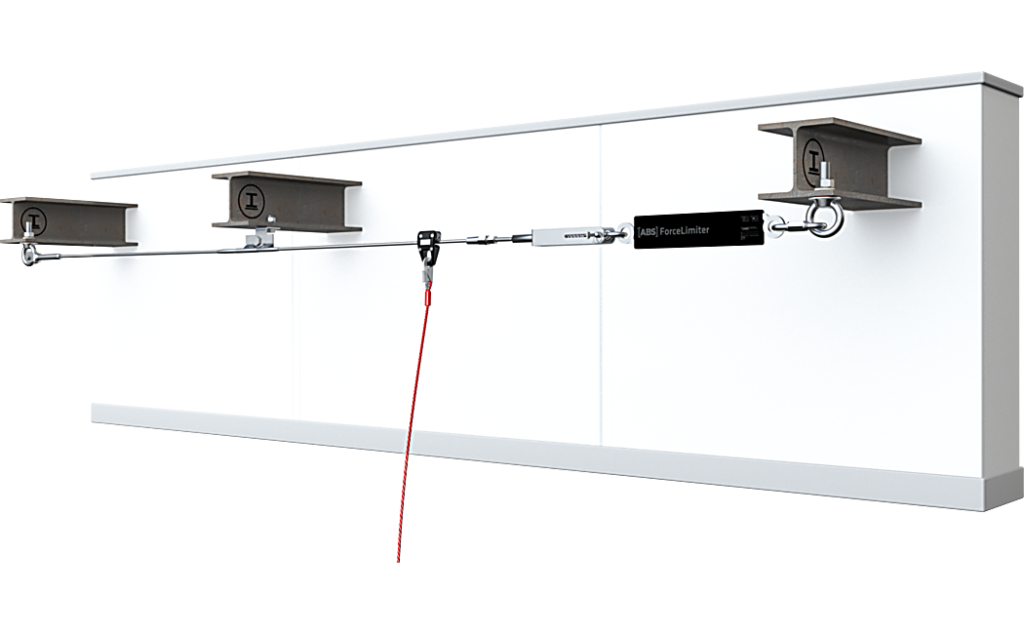 Het ABS-Lock SYS staalkabelsysteem met overhead installatie