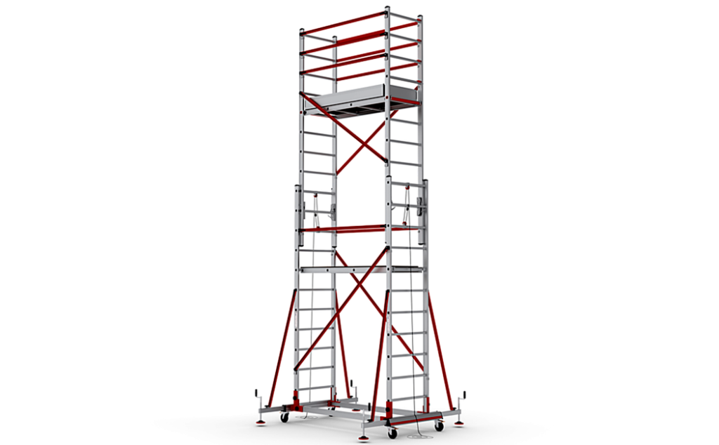 ABS Tele-rolsteiger 6 voor werken tot 6,41 m hoog, compact en mobiel met stabiele constructie.